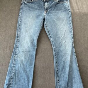 Gap Curvy Flare Jeans Womens 14 Blue Stretch Light Wash Y2K‎ Retro Casual Denim